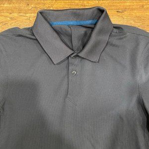 Lululemon Gray Casual Outdoors Performance‎ Short Sleeve Golf Polo Shirt Men's S
